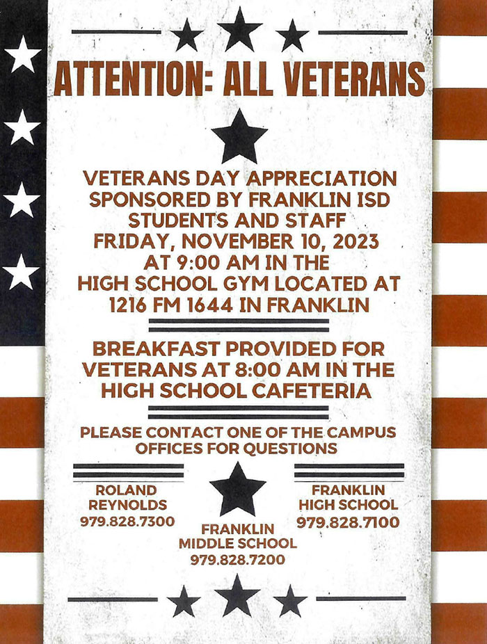 Veterans Day Appreciation Event